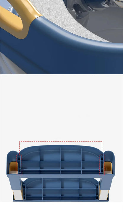 New Children's Toilet Stepped Baby Boys and Girls Toilet Training Foldable Foot Stool Toilet Seat Ring Stepped Assisted Tool