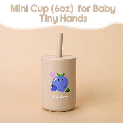 Baby Feeding Straw Cup Baby Cartoon Learning Feeding Cup