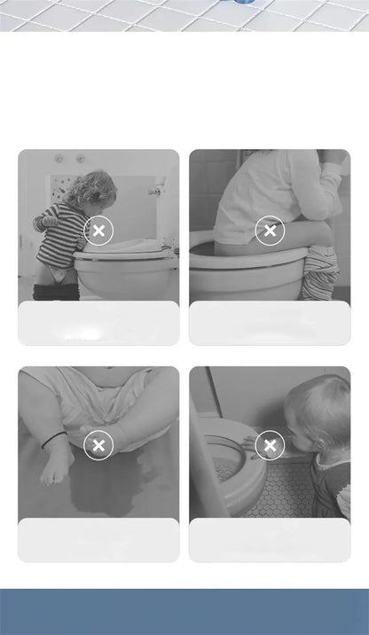 New Children's Toilet Stepped Baby Boys and Girls Toilet Training Foldable Foot Stool Toilet Seat Ring Stepped Assisted Tool