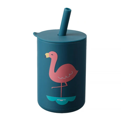 Baby Feeding Straw Cup Baby Cartoon Learning Feeding Cup