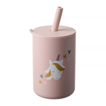 Baby Feeding Straw Cup Baby Cartoon Learning Feeding Cup
