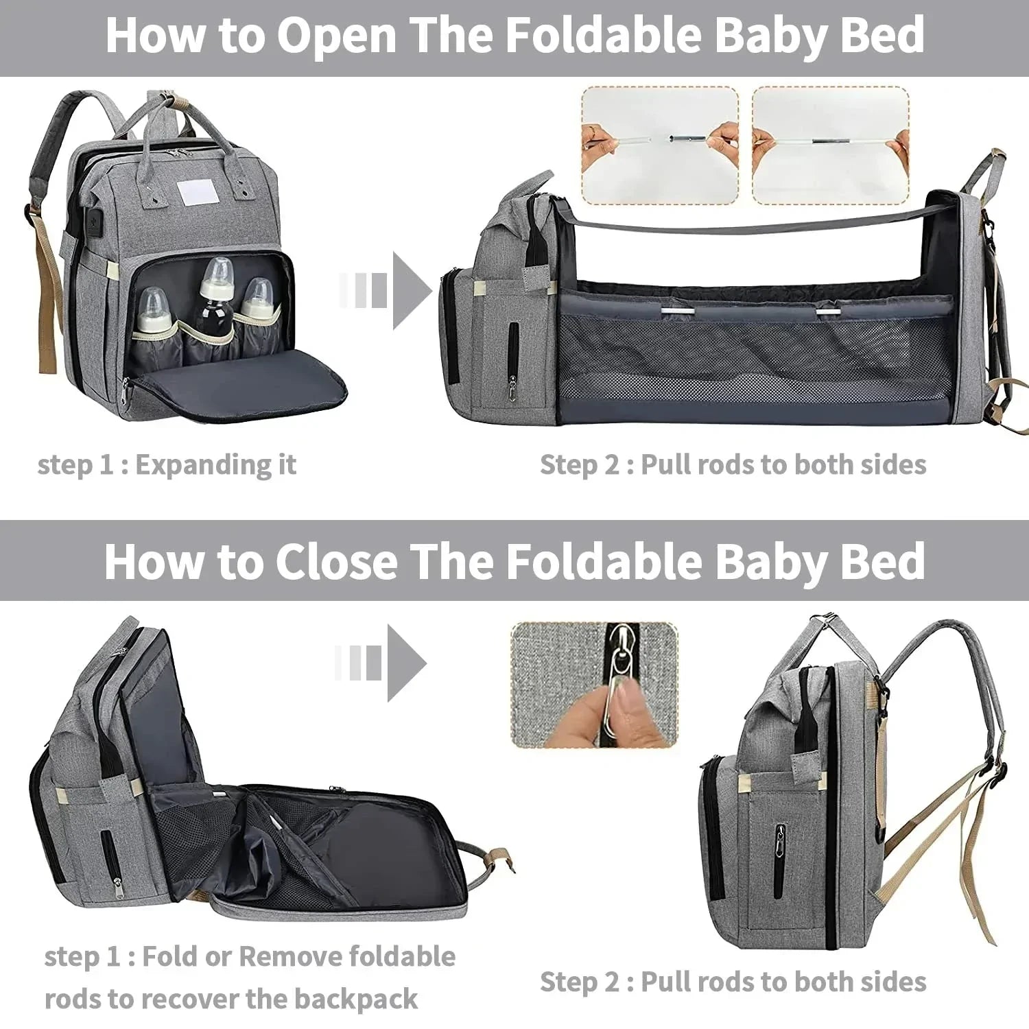 Diaper Bag And Changing Station