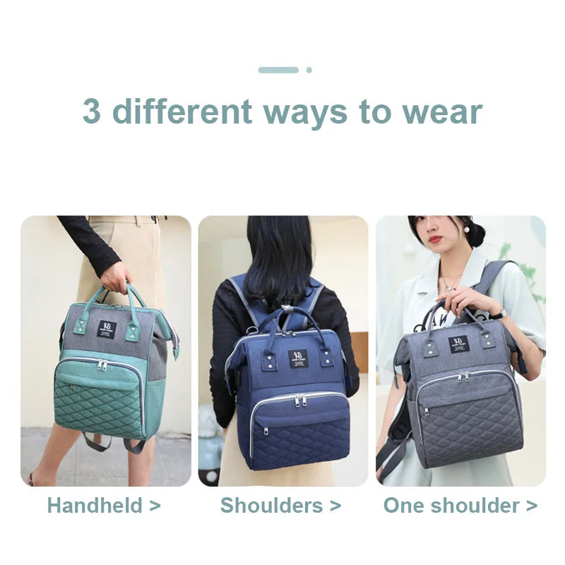 Mommy Diaper Bags Baby Stroller Large Capacity Backpacks with Changing Mat