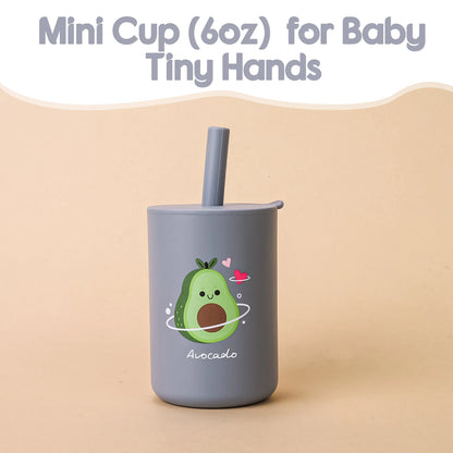 Baby Feeding Straw Cup Baby Cartoon Learning Feeding Cup