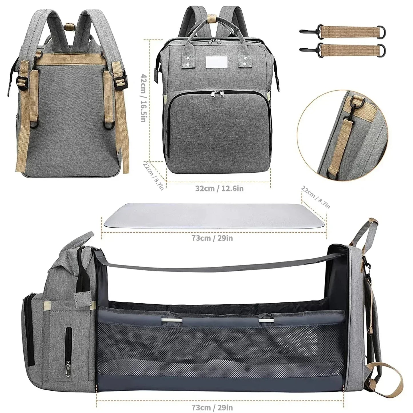 Diaper Bag And Changing Station