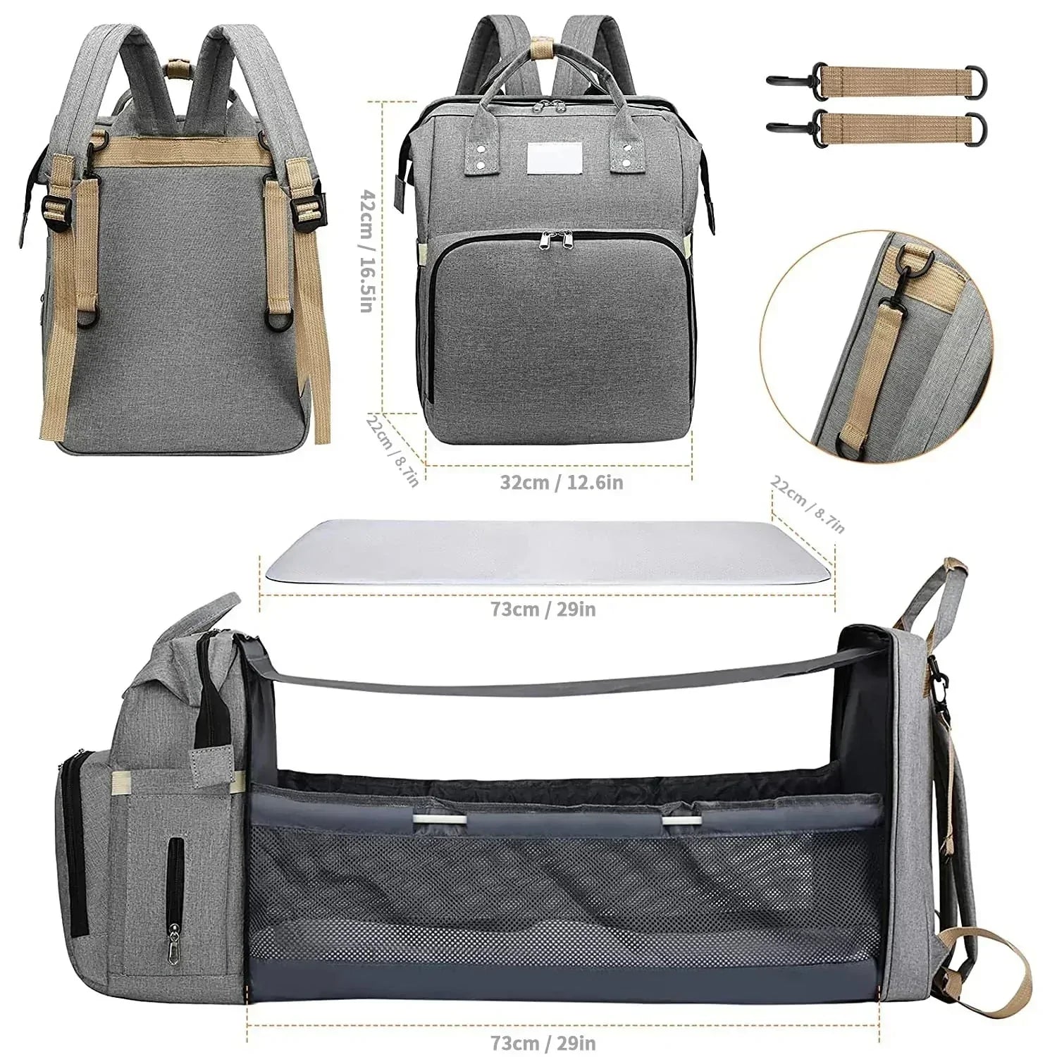 Diaper Bag And Changing Station