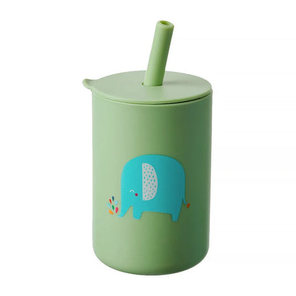 Baby Feeding Straw Cup Baby Cartoon Learning Feeding Cup