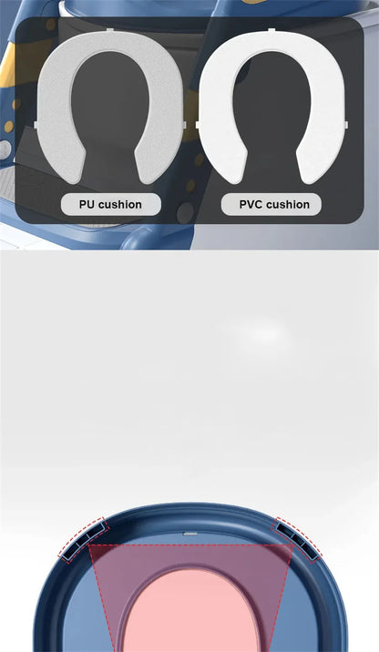 New Children's Toilet Stepped Baby Boys and Girls Toilet Training Foldable Foot Stool Toilet Seat Ring Stepped Assisted Tool