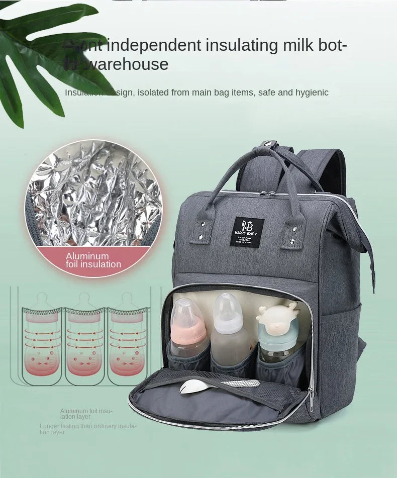 Mommy Diaper Bags Baby Stroller Large Capacity Backpacks with Changing Mat
